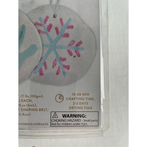 NEW IN PACKAGING Make Your Own GLITTER HANDPRINT ORNAMENT Kit, No bake/mix - Picture 5 of 6